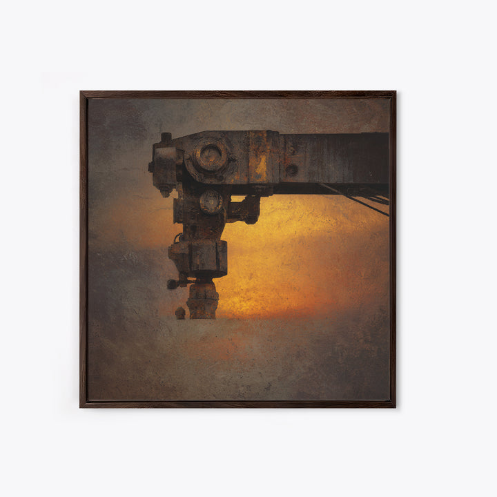 Warehouse Crane Silhouette Canvas Print, Industrial Art, Modern Art, Living Room Decor, Fine Art, Foundry, Modern Decor, IND-1x1-31