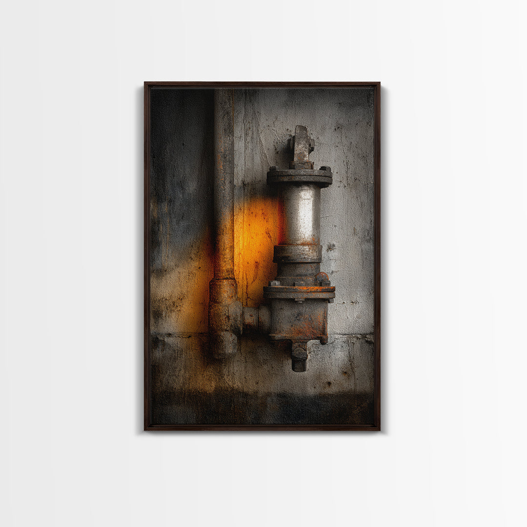 Old Factory Window Canvas Print, Industrial Art, Decor, Living Room Decor, Fine Art, Foundry, Black and White Wall Art, IND-2x3-10