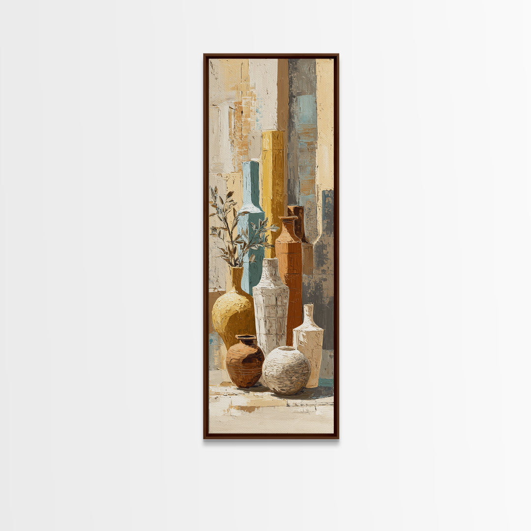 Venetian Canal Reflection Without City Crowd Canvas Print, Italian Villa Art, Statement Artwork, Living Room Decor, Villa, IVA-1x3-56