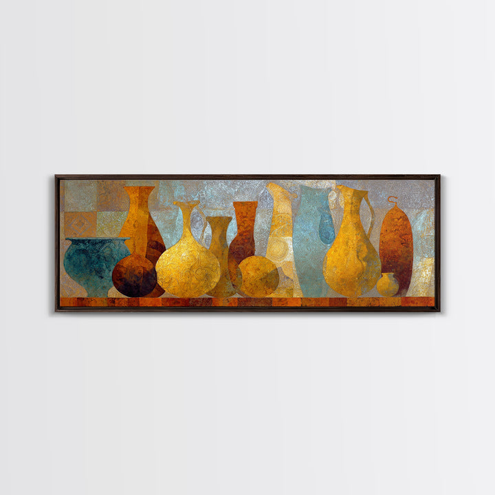 Venetian Canal Reflection Without City Crowd Canvas Print, Italian Villa Art, Gallery Wall Set, Living Room Decor, Villa, IVA-3x1-12