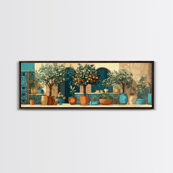 Pasta Herbs and Tomatoes Still Life Canvas Print, Italian Villa Art, Wall Decor, Living Room Decor, Fine Art, Villa, IVA-3x1-35