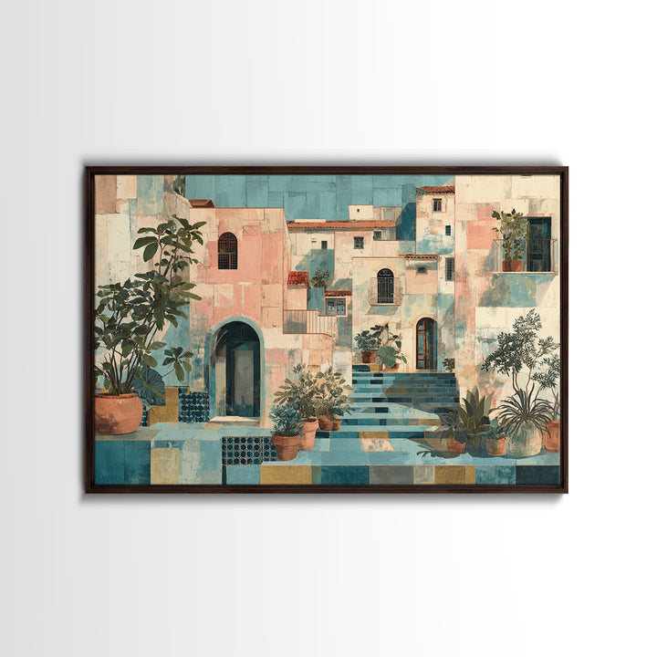 Amalfi Coast Cliffs Canvas Print, Italian Villa Art, Wall Art Prints, Living Room Decor, Fine Art, Villa, Coastal Decor, IVA-3x2-17