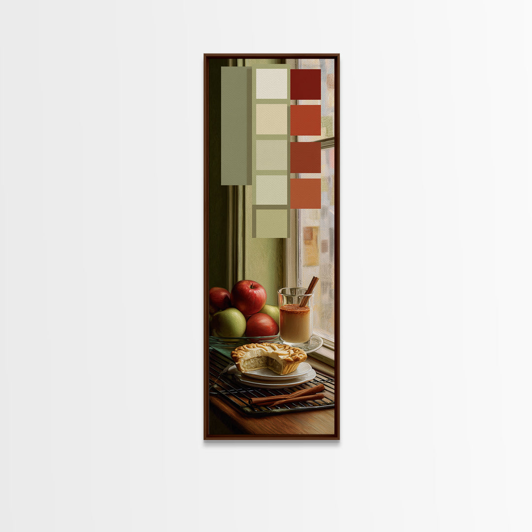 Apple Pie Cooling Canvas Print, Kitchen Art, Art Deco, Kitchen Decor, Fine Art, Kitchen, Poster Art, Trendy Wall Art, KIT-1x3-68