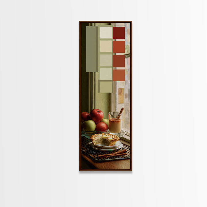 Apple Pie Cooling Canvas Print, Kitchen Art, Art Deco, Kitchen Decor, Fine Art, Kitchen, Poster Art, Trendy Wall Art, KIT-1x3-68