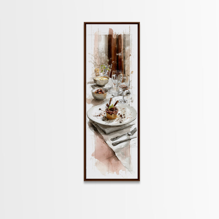 Apple Pie Cooling Framed Canvas Print, Kitchen Art, Kitchen Decor, Fine Art, Kitchen, Kitchen Art Print, Bar Cart Decor, KIT-1x3-92