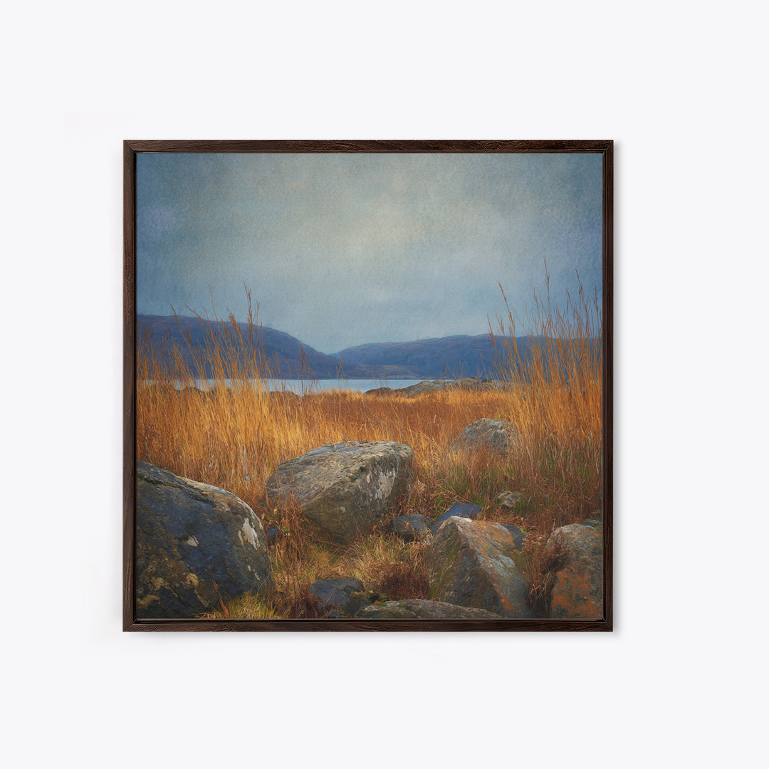 Rocky Scottish Highland Canvas Print, Landscape Art, Gallery Decor, Living Room Decor, Fine Art, Horizon, Wall Art, Home Decor, LAN-1x1-17