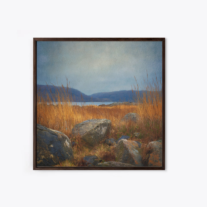 Rocky Scottish Highland Canvas Print, Landscape Art, Gallery Decor, Living Room Decor, Fine Art, Horizon, Wall Art, Home Decor, LAN-1x1-17