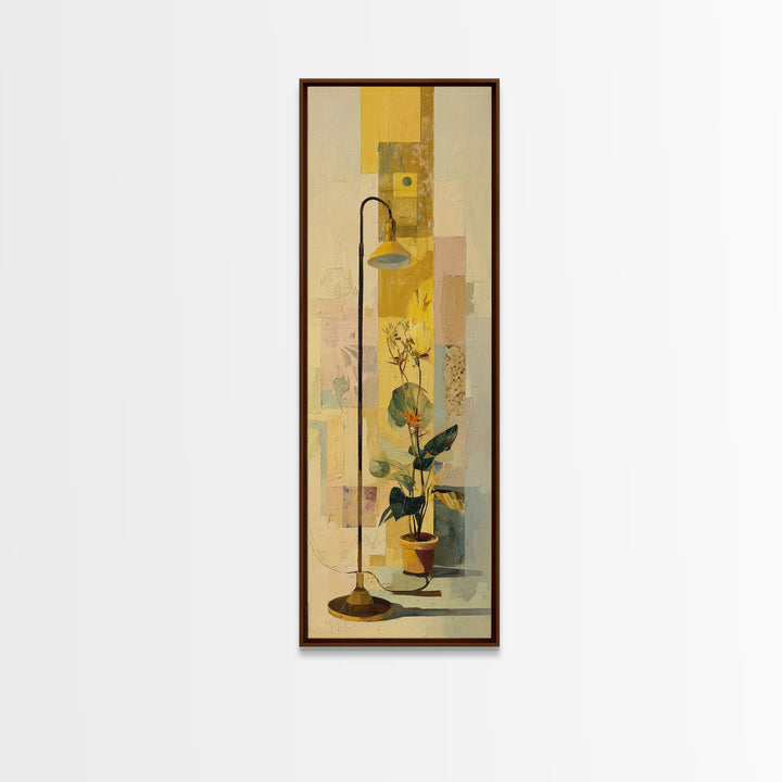 Rolling Library Ladder Framed Canvas Print, Library Art, Statement Artwork, Library Decor, Fine Art, Archive, Art Print, LIB-1x3-87