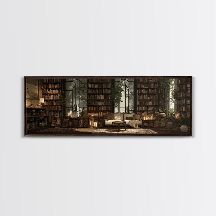 Open Book Releasing Tiny Birds Canvas Print, Library Art, Reading Nook Decor, Library Decor, Fine Art, Archive, LIB-3x1-20