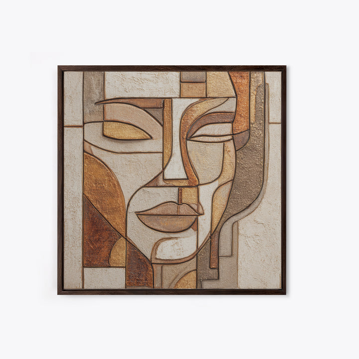 Continuous Line Female Face Canvas Print, Line Art, Modern Wall Art, Living Room Decor, Fine Art, Line, Bird Wall Art, LIN-1x1-97