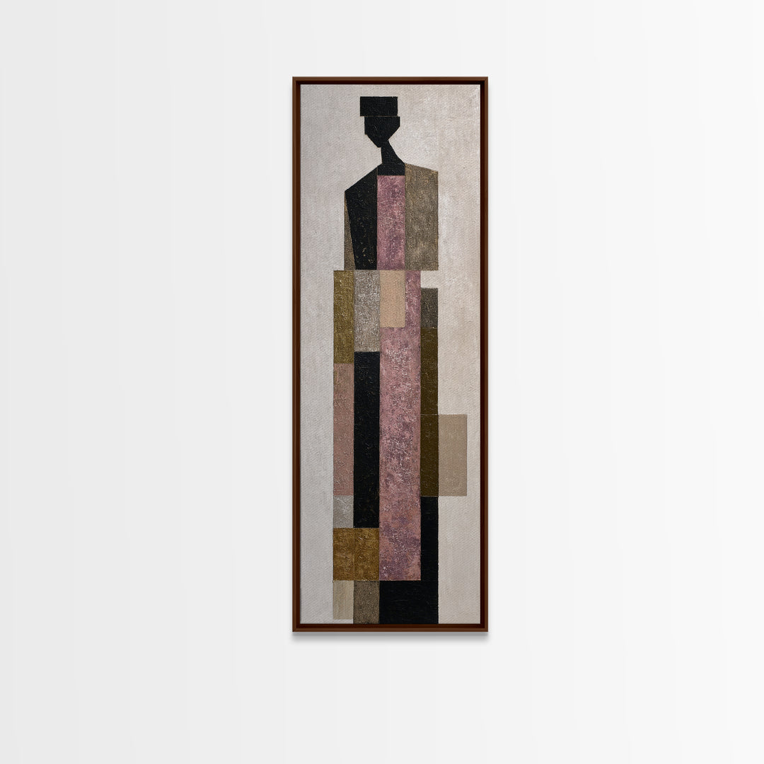 Minimal Eyes and Nose Composition Canvas Print, Line Art, Fine Art Print, Living Room Decor, Abstract Art, Line, Wall Decor, LIN-1x3-2