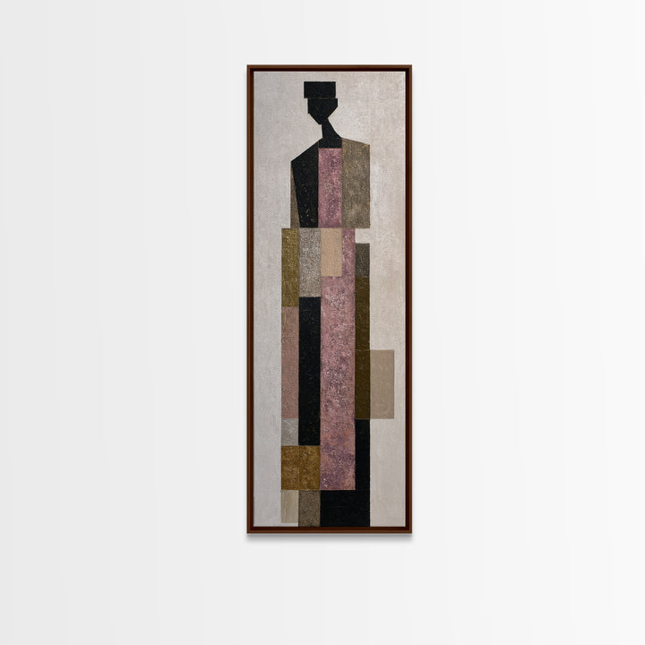 Minimal Eyes and Nose Composition Canvas Print, Line Art, Fine Art Print, Living Room Decor, Abstract Art, Line, Wall Decor, LIN-1x3-2