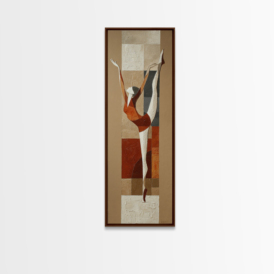 Single Line Yoga Pose Framed Canvas Print, Line Art, Decor, Living Room Decor, Abstract Art, Line, Living Room Wall Art, LIN-1x3-53