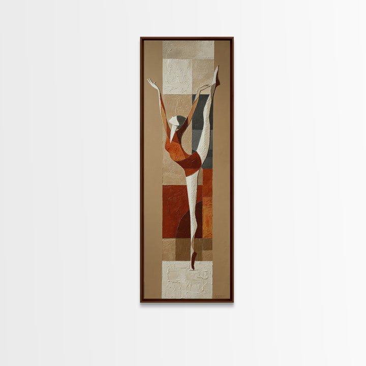 Single Line Yoga Pose Framed Canvas Print, Line Art, Decor, Living Room Decor, Abstract Art, Line, Living Room Wall Art, LIN-1x3-53