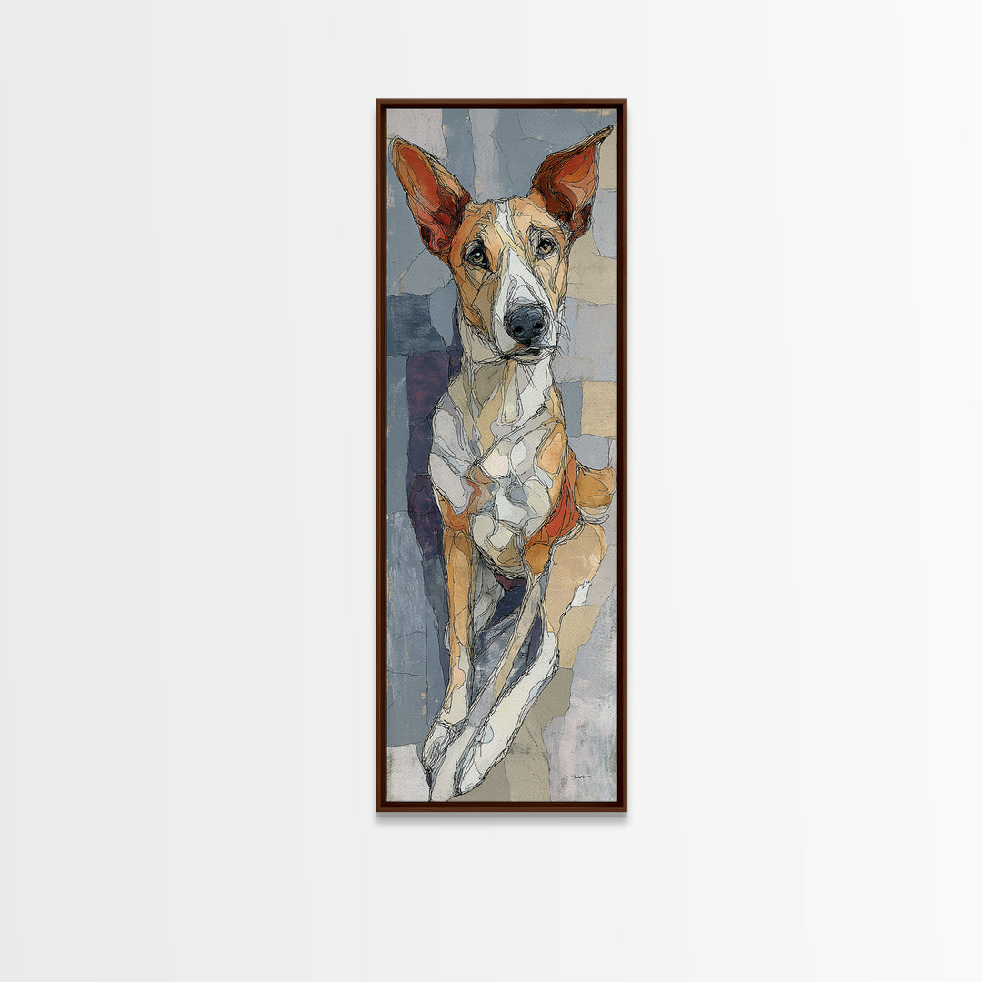 Continuous Line Dog Portrait Canvas Print, Line Art, Minimalist Wall Art, Living Room Decor, Fine Art, Line, Fine Art Print, LIN-1x3-73