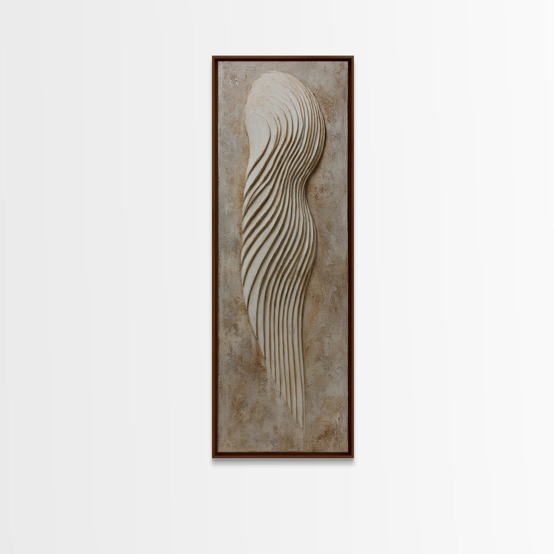 Minimal Angel Wing Contour Canvas Print, Line Art, Home Decor, Living Room Decor, Abstract Art, Line, Modern Wall Art, LIN-1x3-9