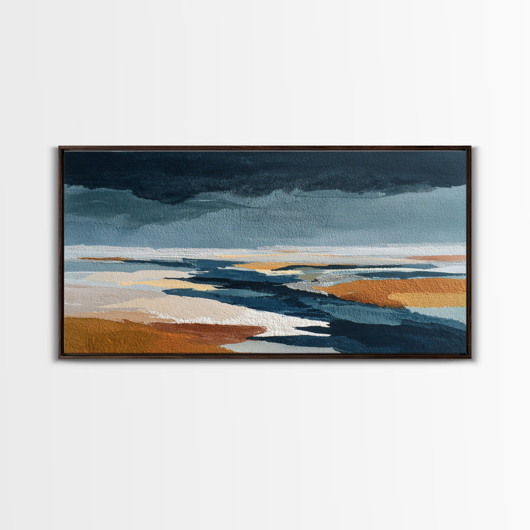 Minimal Eyes and Nose Composition Framed Canvas Print, Line Art, Decor, Living Room Decor, Abstract Art, Line, LIN-2x1-10