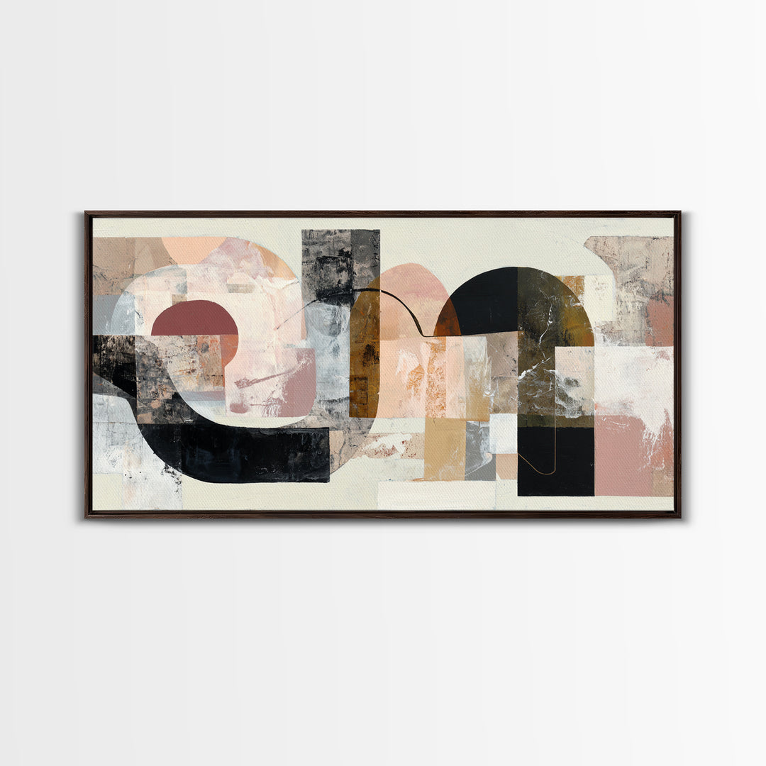 Two Hands Nearly Touching Canvas Print, Line Art, Minimalist Wall Art, Living Room Decor, Abstract Art, Line, Fine Art Print, LIN-2x1-49