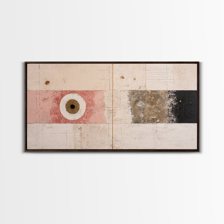 Minimal Eyes and Nose Composition Canvas Print, Line Art, Printable Art, Living Room Decor, Abstract Art, Line, LIN-2x1-58