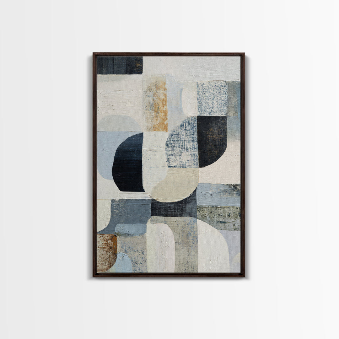 Line Art Shell and Coastal Forms Canvas Print, Line Art, Living Room Wall Art, Living Room Decor, Abstract Art, Line, LIN-2x3-23