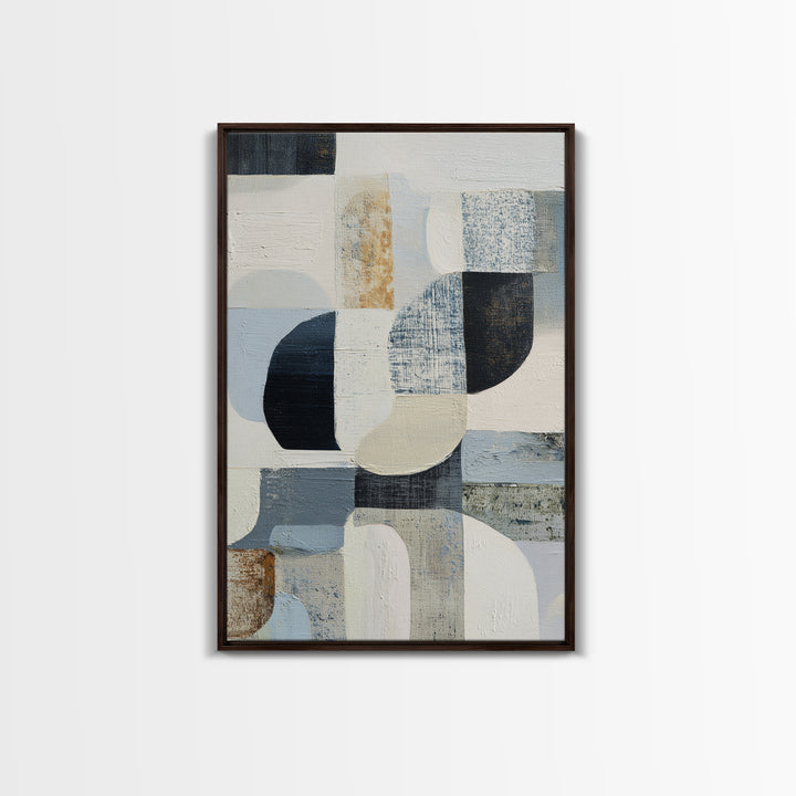 Line Art Shell and Coastal Forms Canvas Print, Line Art, Living Room Wall Art, Living Room Decor, Abstract Art, Line, LIN-2x3-23