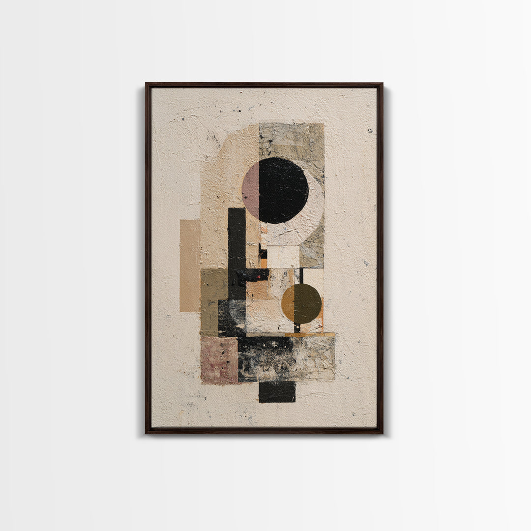 Minimal Eyes and Nose Composition Framed Canvas Print, Line Art, Digital Wall Art, Living Room Decor, Fine Art, Line, LIN-2x3-46
