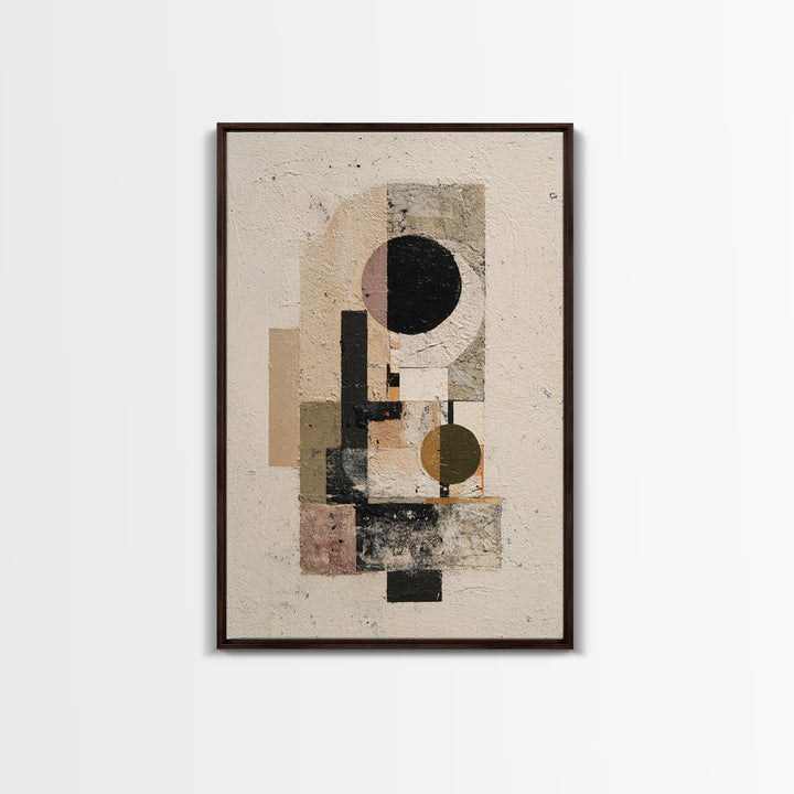 Minimal Eyes and Nose Composition Framed Canvas Print, Line Art, Digital Wall Art, Living Room Decor, Fine Art, Line, LIN-2x3-46