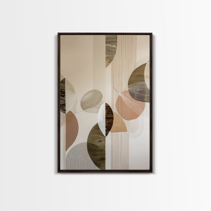 Line Art Shell and Coastal Forms Canvas Print, Line Art, Modern Decor, Living Room Decor, Fine Art, Line, Contemporary Art, LIN-2x3-71