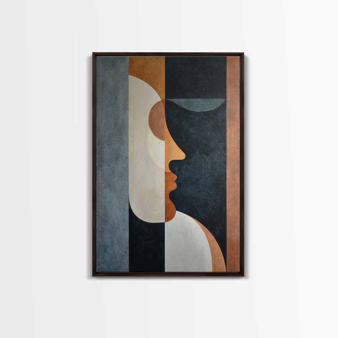 Minimal Nude Figure Framed Canvas Print, Line Art, Gallery Decor, Living Room Decor, Fine Art, Line, Home Decor, Wall Decor, LIN-2x3-89