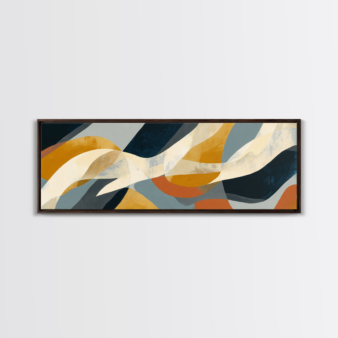 Minimal Angel Wing Contour Canvas Print, Line Art, Living Room Art, Living Room Decor, Fine Art, Line, Art Print, LIN-3x1-13