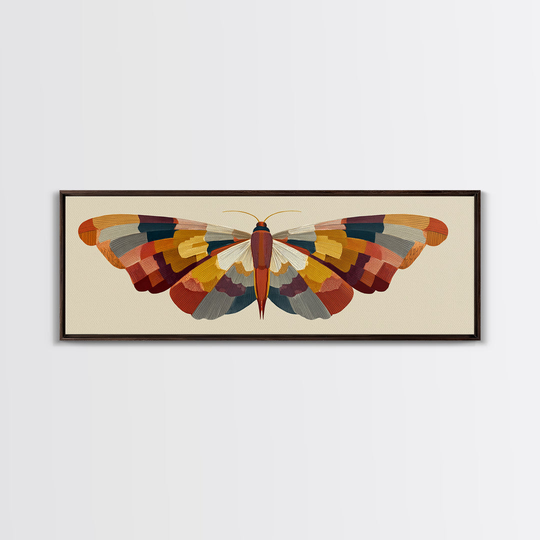 Line Art Butterfly Canvas Print, Line Art, Living Room Wall Art, Living Room Decor, Fine Art, Line, Aesthetic Prints, LIN-3x1-38