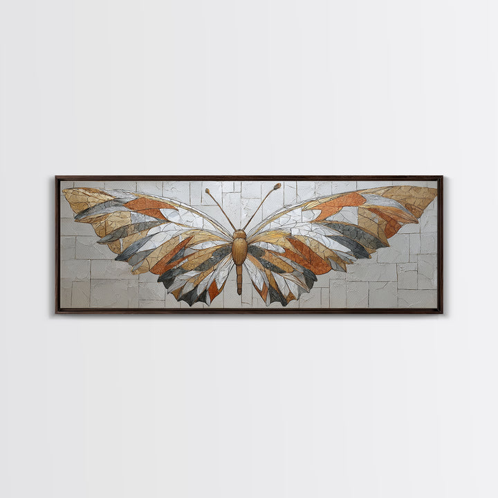 Line Art Butterfly Canvas Print, Line Art, Minimalist Decor, Living Room Decor, Fine Art, Line, Boho Wall Art, Wall Art Print, LIN-3x1-62
