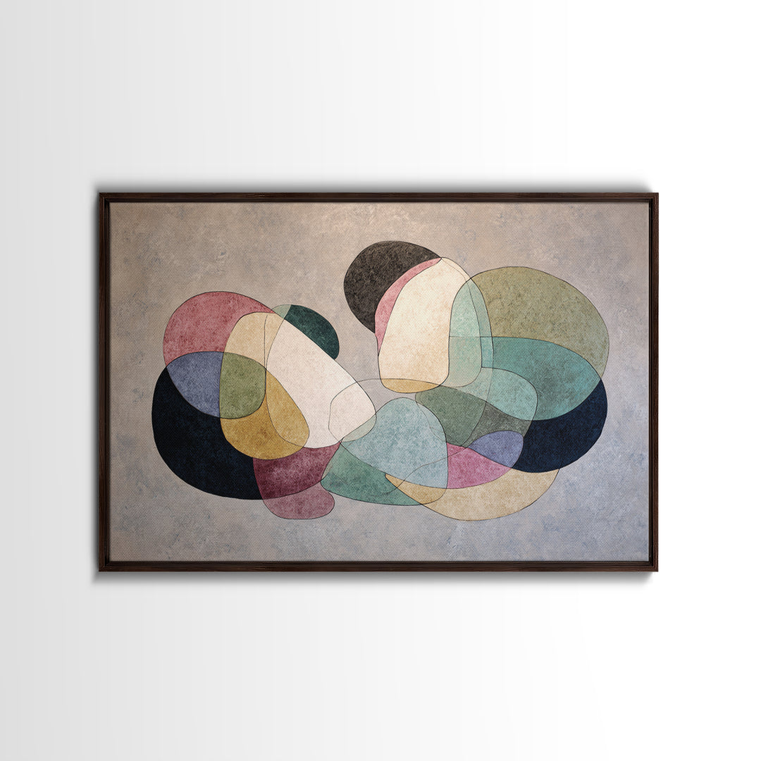 Single Line Couple Embracing Softly Framed Canvas Print, Line Art, Gallery Wall Art, Living Room Decor, Fine Art, Line, LIN-3x2-6