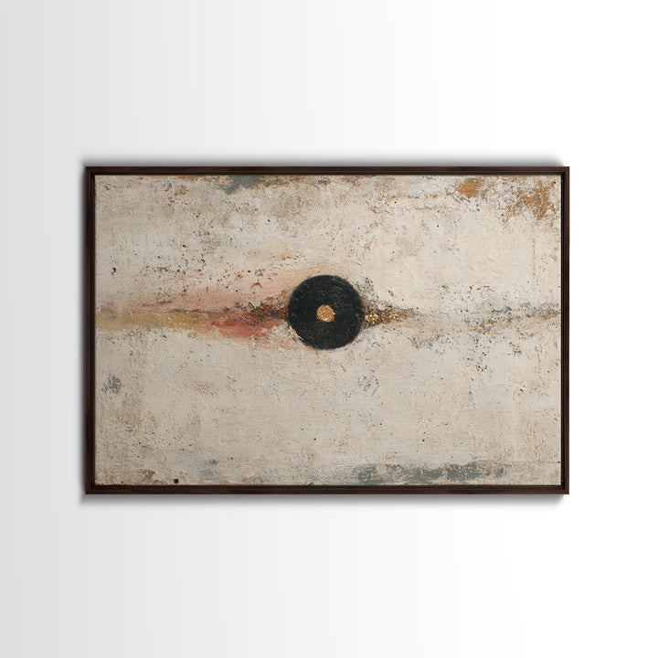 Minimal Eyes and Nose Composition Framed Canvas Print, Line Art, Gallery Decor, Living Room Decor, Abstract Art, Line, LIN-3x2-90