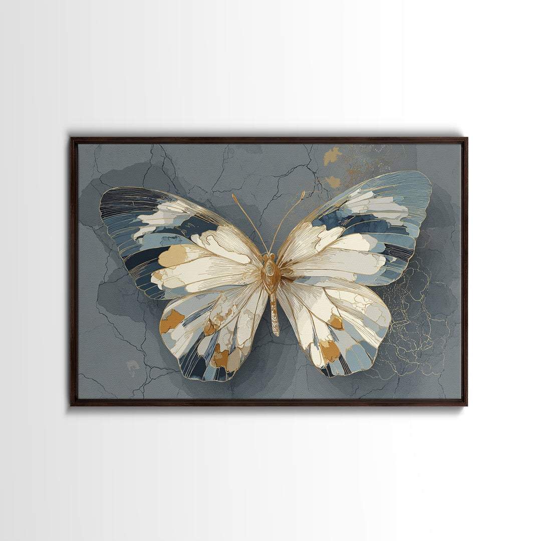 Line Art Butterfly Canvas Print, Line Art, Fine Art Print, Living Room Decor, Fine Art, Line, Wall Decor, Custom Portrait, LIN-3x2-98