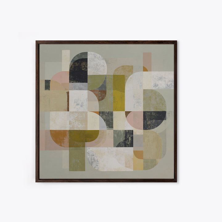 Abstract Organic Shapes Framed Canvas Print, Living Room Art, Printable Art, Living Room Decor, Abstract Art, Living, LIR-1x1-39