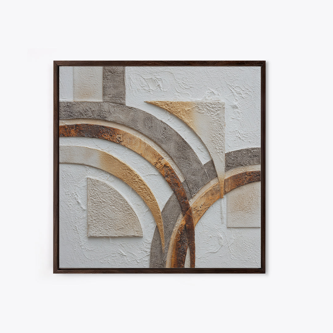 Textured Plaster Abstract Framed Canvas Print, Living Room Art, Textured Painting, Living Room Decor, Abstract Art, Living, LIR-1x1-53