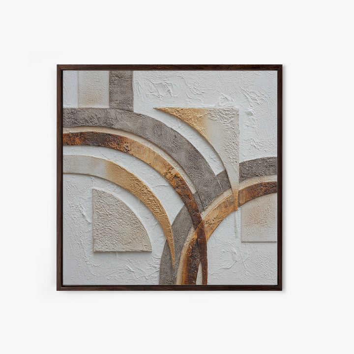 Textured Plaster Abstract Framed Canvas Print, Living Room Art, Textured Painting, Living Room Decor, Abstract Art, Living, LIR-1x1-53