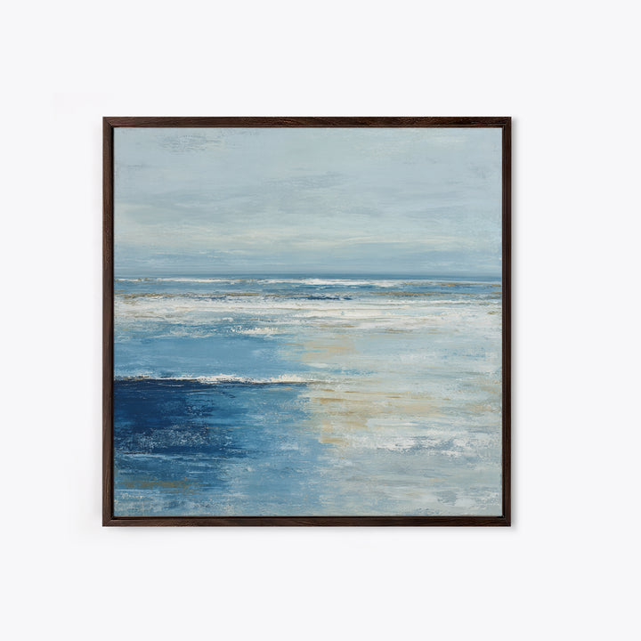 Moody Seascape for Dramatic Focal Point Canvas Print, Living Room Art, Bedroom Wall Art, Living Room Decor, Oil Painting, LIR-1x1-54