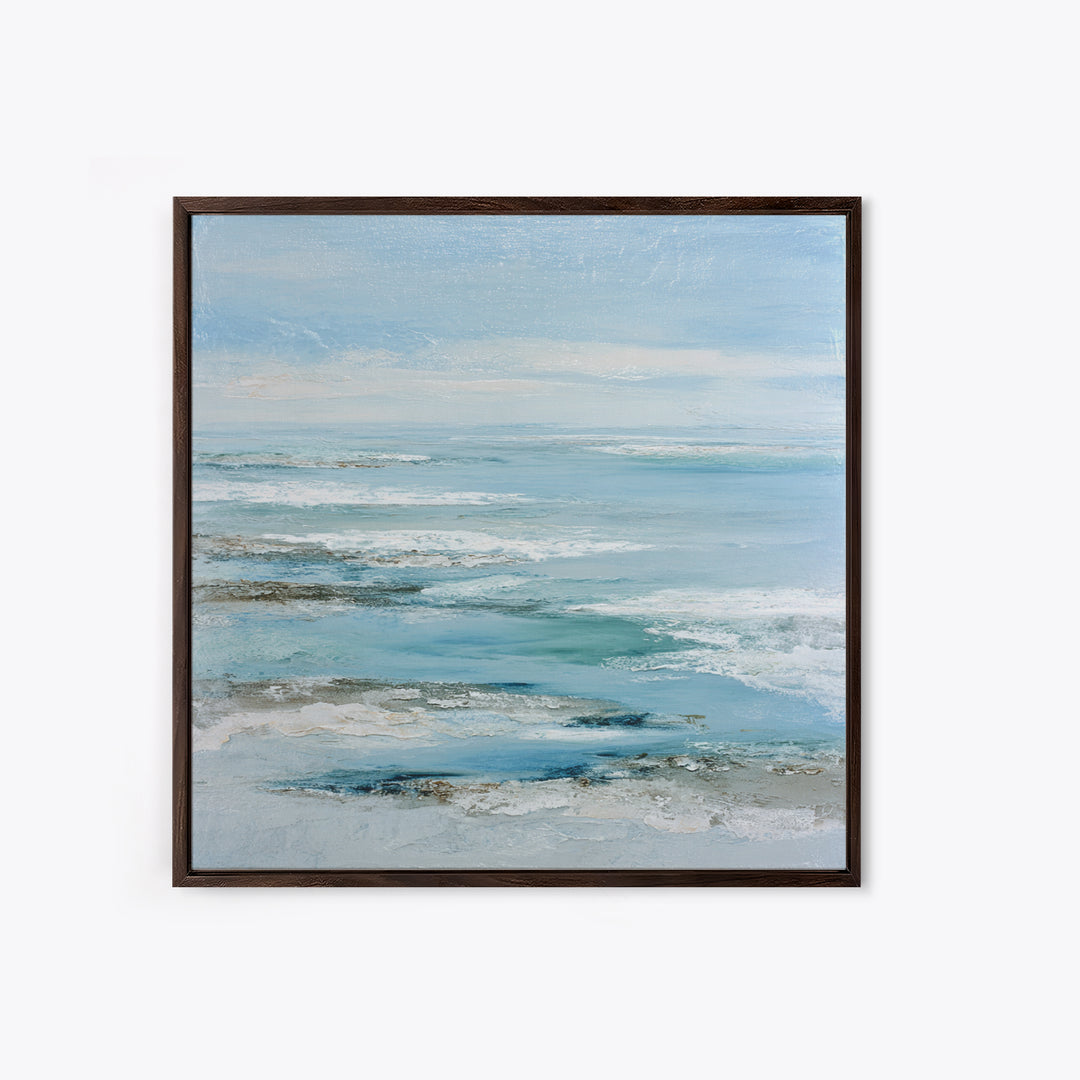 Coastal Aerial Shoreline Canvas Print, Living Room Art, Gallery Decor, Living Room Decor, Fine Art, Living, Wall Art, LIR-1x1-59
