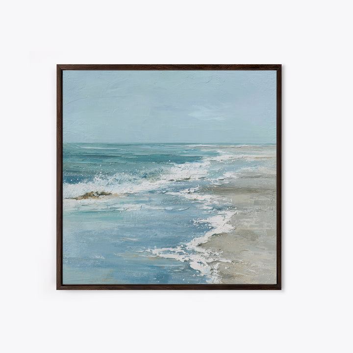 Moody Seascape for Dramatic Focal Point Canvas Print, Living Room Art, Abstract Wall Art, Living Room Decor, Living, Home Decor, LIR-1x1-6