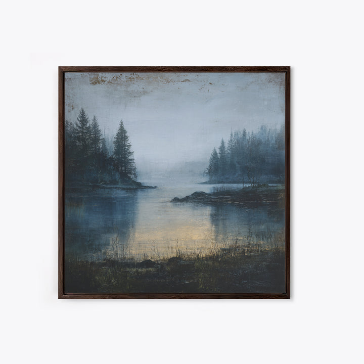 Minimal Scandinavian Forest Framed Canvas Print, Living Room Art, Boho Decor, Living Room Decor, Living, Digital Prints, LIR-1x1-61