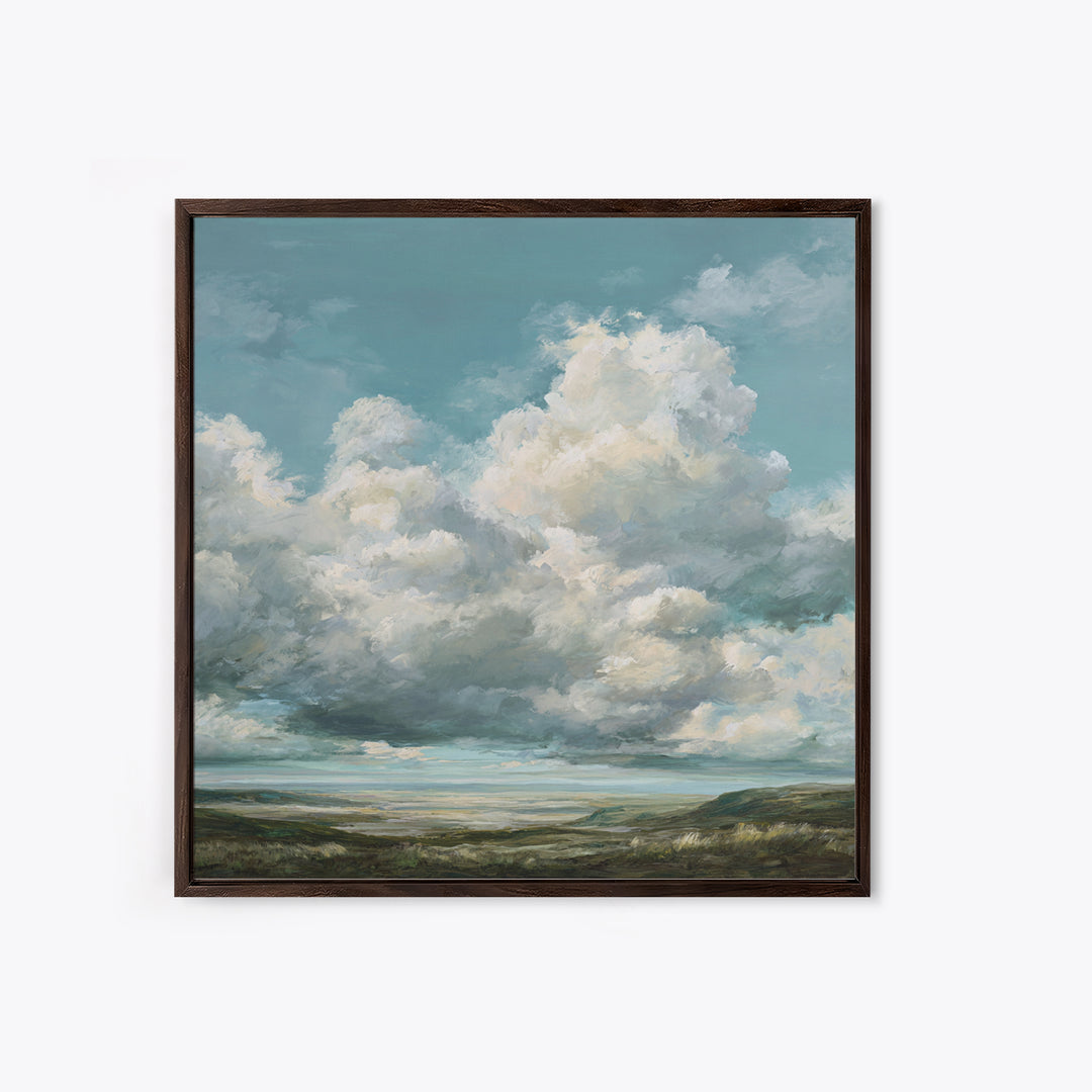 Large Cloudscape with Gentle Movement Framed Canvas Print, Living Room Art, Modern Decor, Living Room Decor, Fine Art, Living, LIR-1x1-67