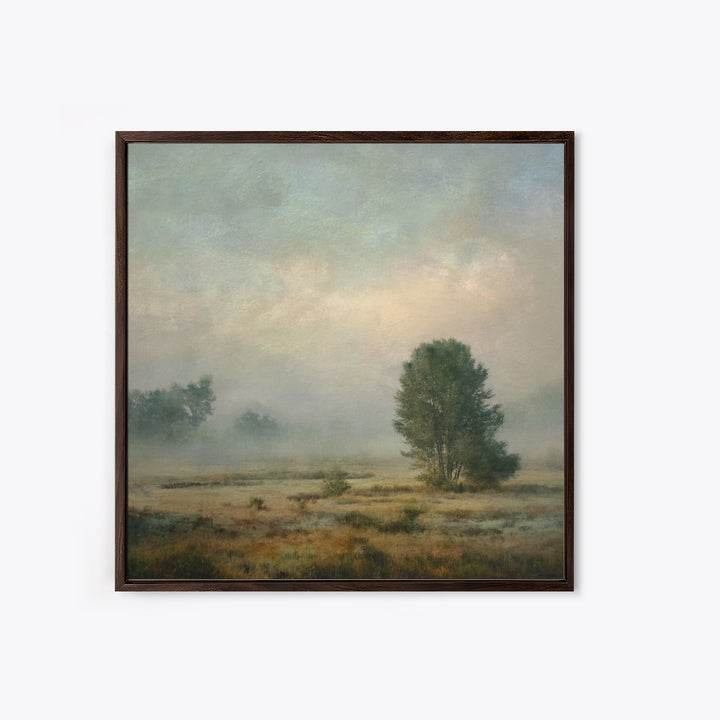 Quiet Meadow Landscape Framed Canvas Print, Living Room Art, Living Room Wall Art, Living Room Decor, Fine Art, Living, LIR-1x1-71