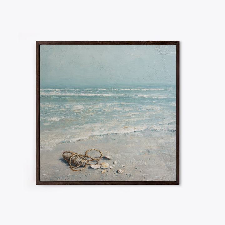 Moody Seascape for Dramatic Focal Point Framed Canvas Print, Living Room Art, Statement Artwork, Living Room Decor, Living, LIR-1x1-78