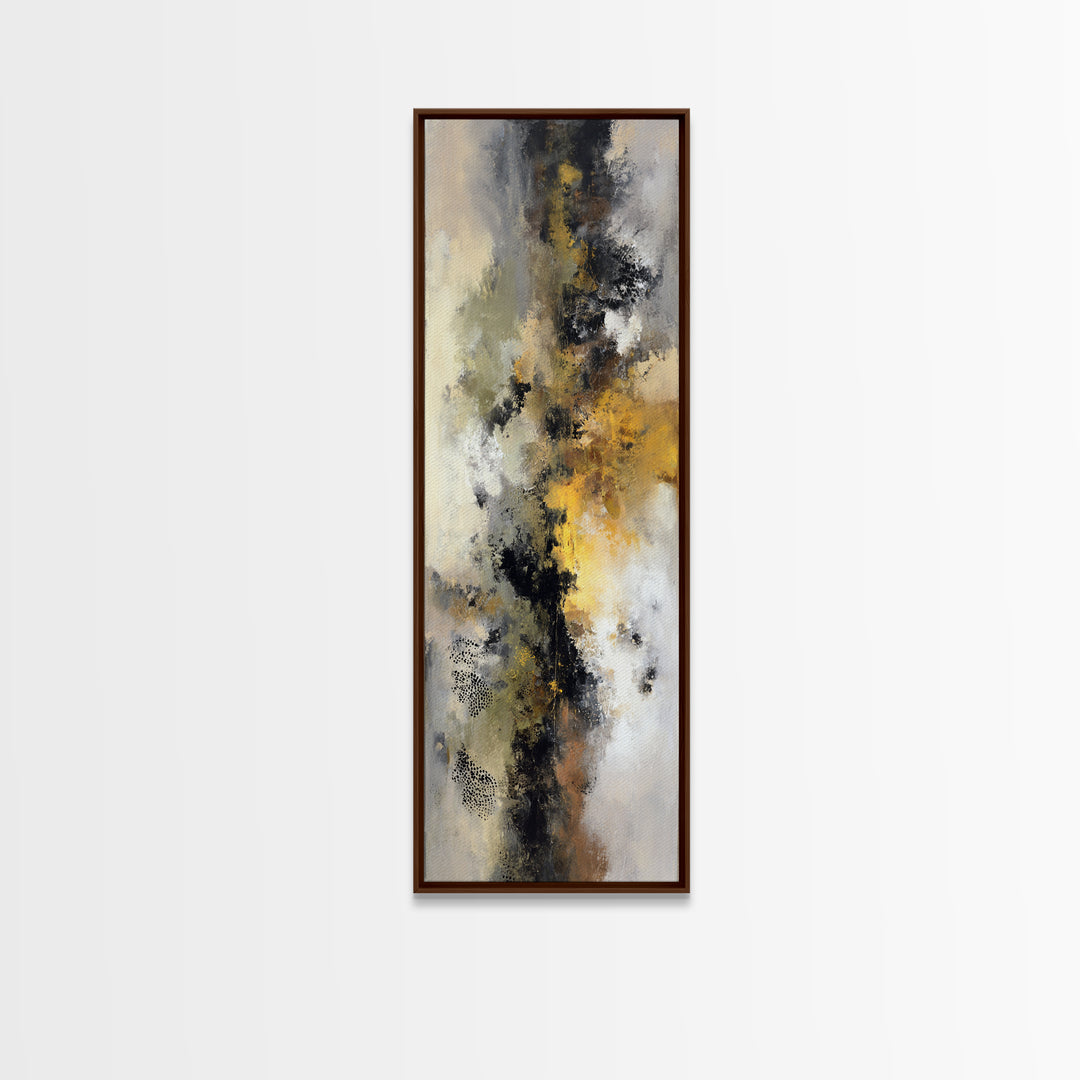 Classic Mountain Panorama for Cozy Interiors Canvas Print, Living Room Art, Modern Wall Art, Living Room Decor, Oil Painting, LIR-1x3-100