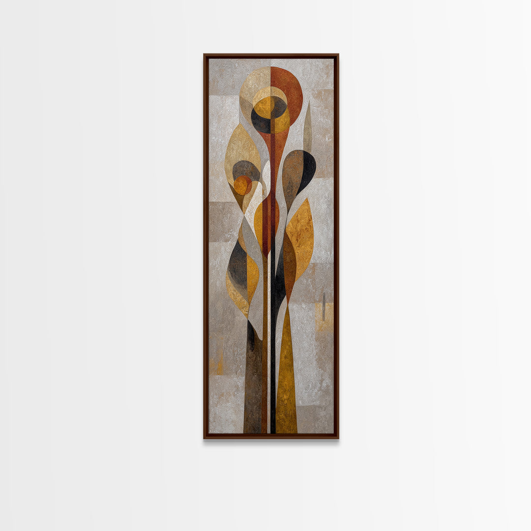 Abstract Organic Shapes Framed Canvas Print, Living Room Art, Printable Wall Art, Living Room Decor, Abstract Art, Living, LIR-1x3-3
