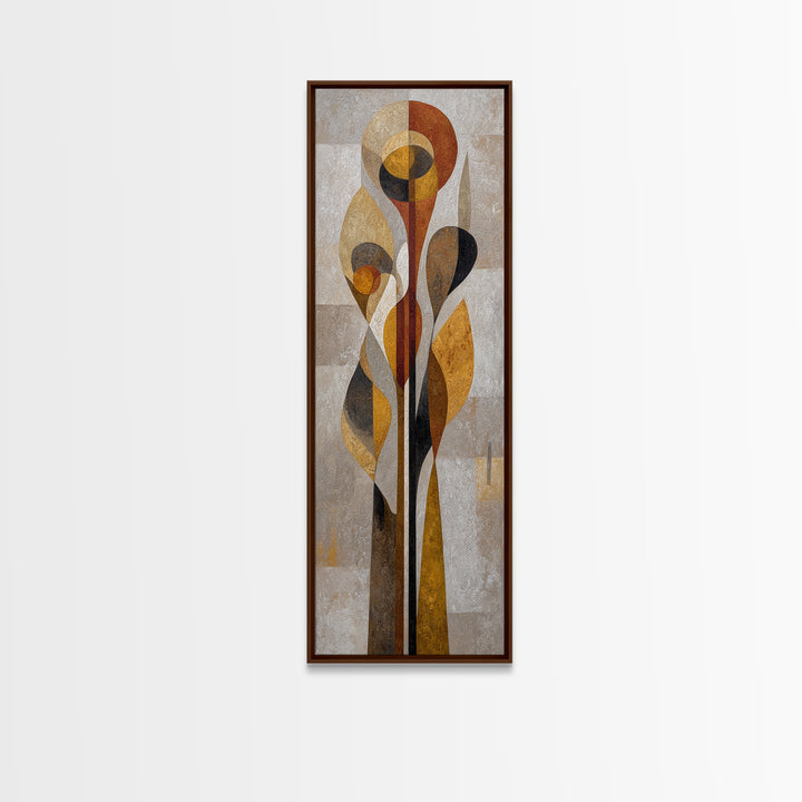 Abstract Organic Shapes Framed Canvas Print, Living Room Art, Printable Wall Art, Living Room Decor, Abstract Art, Living, LIR-1x3-3