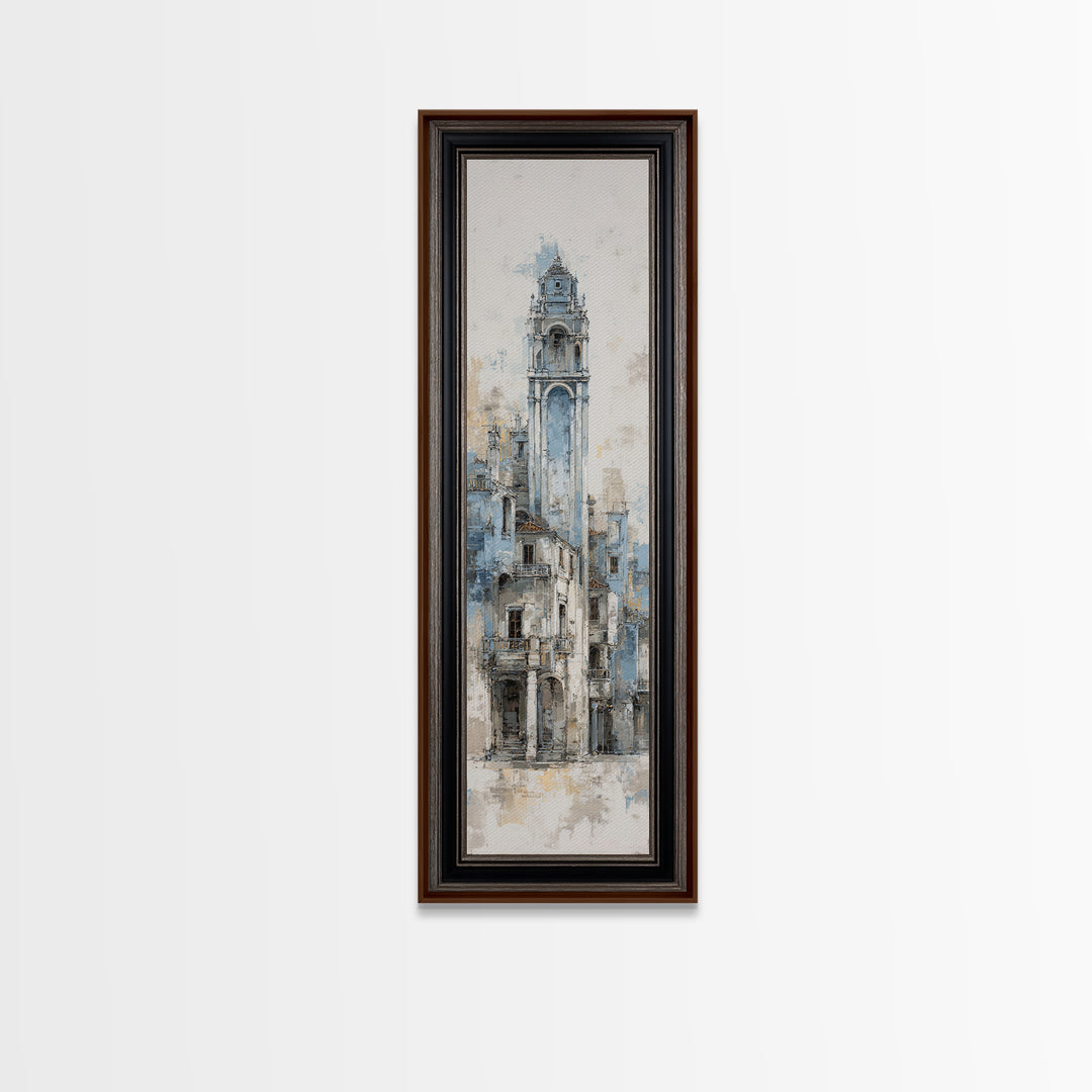 Black and White Architectural Arch Composition Canvas Print, Living Room Art, New Home Gift, Living Room Decor, Living, LIR-1x3-43