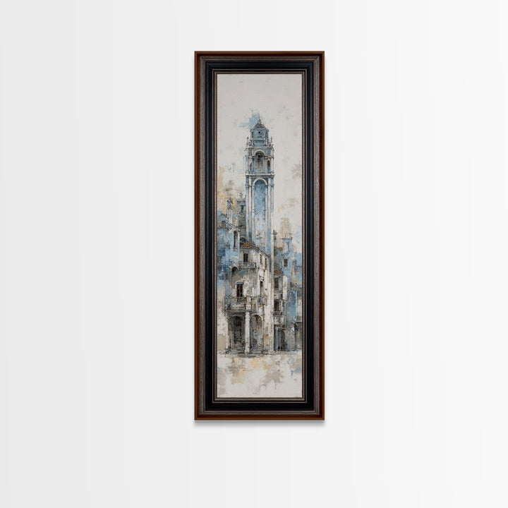 Black and White Architectural Arch Composition Canvas Print, Living Room Art, New Home Gift, Living Room Decor, Living, LIR-1x3-43